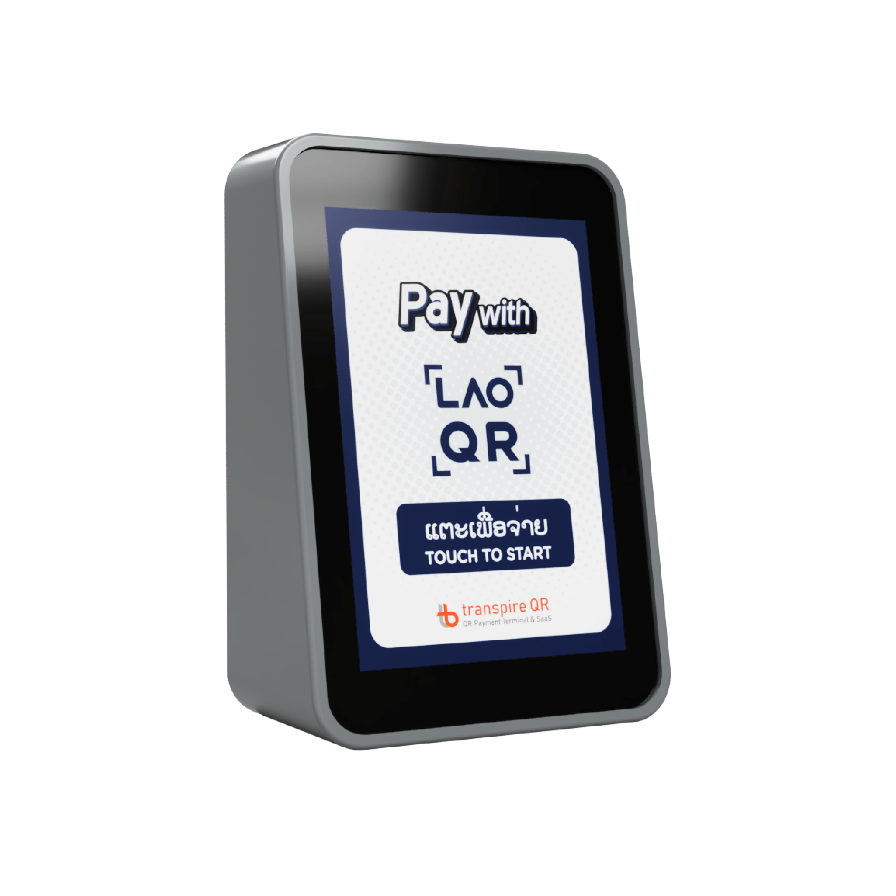 TQR DuitNow QR payment terminal for self service coin operated laundromat